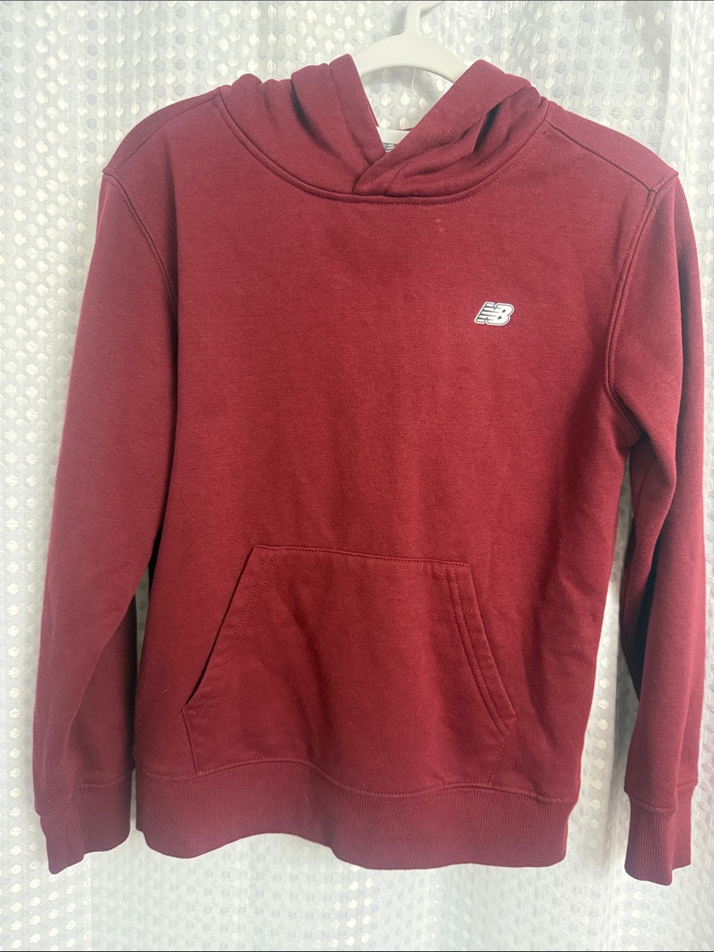 New Balance Burgundy Kids Crewneck Hoodie
